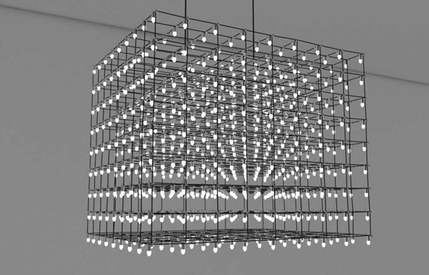 Sistem de iluminat cu LED tip matrice, format din 260 de becuri individuale cu dimensiuni atipice